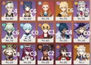Conta RA57 End Game 8+personagens 5* e 5 armas 5* - Genshin - Genshin Impact