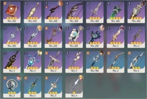 Conta RA57 End Game 8+personagens 5* e 5 armas 5* - Genshin - Genshin Impact