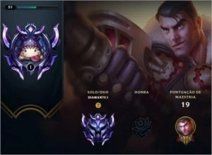 Conta smurf diamante 1 57% win rate - League of Legends LOL