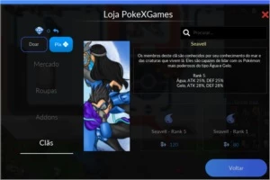 PXG conta lv 164 seavell rank máximo - PokeXGames