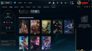 CONTA S10 DIAMOND S11 PLATINA  COM RYZE TRIUNFANTE - League of Legends LOL