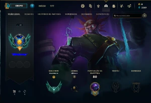 Conta Lol Platina 4, 14 Skins, 40 Champ - League of Legends