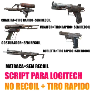 Arc Raiders-Macro 10 em 1 No Recoil+RAPIDFIRE Logitech 2026 - Outros