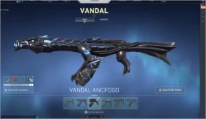 CONTA PREMIUM COM 4 FACAs, VANDAL ANCI FOGO! DIAMANTE 1 - Valorant