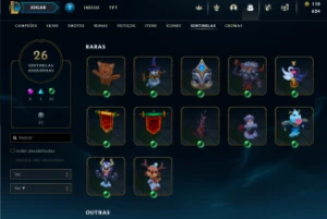 ACC LOL UNRANKED, level 267 com 113 skins para a venda! - League of Legends