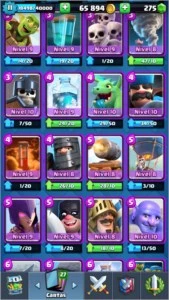 Conta clash royale liga 1 level 11 excelente conta