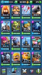 Conta clash royale liga 1 level 11 excelente conta