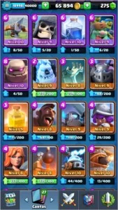 Conta clash royale liga 1 level 11 excelente conta