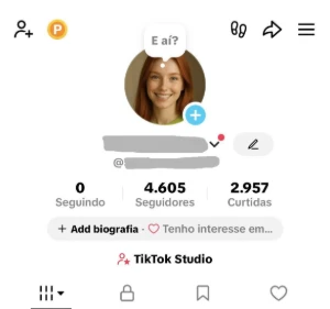 Conta Tiktok (Sem Shop) +4.600 Seguidores + Email - Redes Sociais