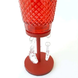 Castiçal Bico de Jaca - Vermelho -M - Artesanato e Personalizados