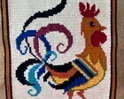 Bordado Arraiolos - Galo Português. 66 x 52 cm - Pe-48 - Artesanato e Personalizados
