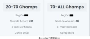Contas Ativas LOL - League of Legends