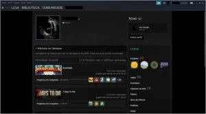 Conta Steam nível 87, com + de 90 jogos e emblema de 4 anos.