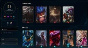 Conta League of Legends Platina IV LOL