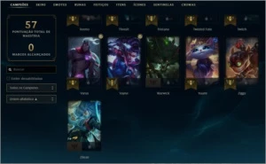Conta lol platina IV - League of Legends