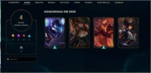 Conta lol platina IV - League of Legends