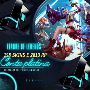 Conta League of Legends Platinium - 158 Skins + 2813RP