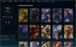 CONTA COM VÁRIAS SKINS - League of Legends LOL