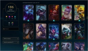 CONTA COM VÁRIAS SKINS - League of Legends LOL