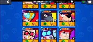 CONTA 18K DE TROFEIS 46 BRAWLERS E 10 SKINS - Brawl Stars