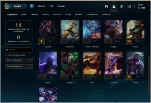 Conta Prata 2 baratinha - League of Legends LOL