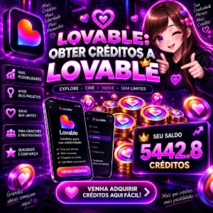 🚀 Créditos Lovable.Dev - Inteligência Artificial