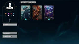 LOL CONTA GOLD 1 COM MMR ALTOOO COM SKIN LENDÁRIA - League of Legends