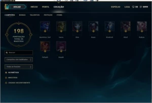 CONTA D3 - 100+heroes 100+skins - League of Legends LOL