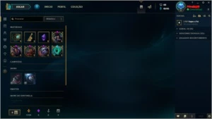 Conta League of Legends elo Gold IV LOL