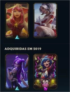 CONTA UNRANKED 29 SKINS, 61 CAMPEÕES - League of Legends LOL