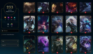 Conta League of Legends Diamond s12 233 Skins TODOS CAMPEÕES LOL