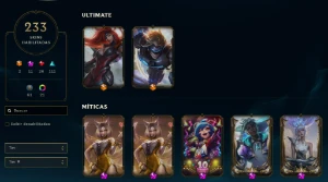 Conta League of Legends Diamond s12 233 Skins TODOS CAMPEÕES LOL