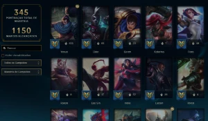 Conta League of Legends Diamond s12 233 Skins TODOS CAMPEÕES LOL