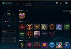 Conta League of Legends Platina IV LOL