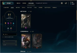 Conta League of Legends Platina IV LOL
