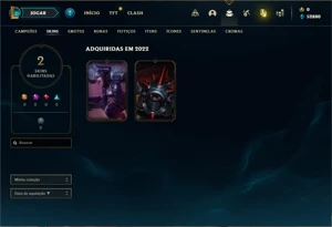 Conta Platina 1 com 24 Champs e 2 Skins - League of Legends LOL