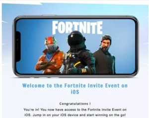 Fortnite Ios Convite Imediato Para Jogar No Iphone Ou Ipad - Outros