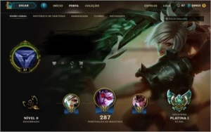 Conta Platina 1 todos os champs - League of Legends LOL