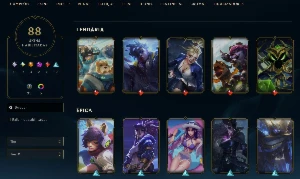 Conta LoL Full Acesso - 154 Champs e 88 Skins - Mono Morgana - League of Legends