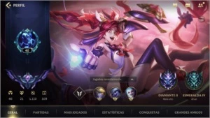 ESMERALDA IV + 21 SKINS + 46 CAMPEÕES + PASSE WILD COMPLETO - League of Legends: Wild Rift LOL WR