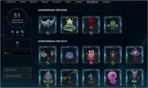 Varias Skins, Runas, Emotes, Icones. Conta FULL - League of Legends LOL