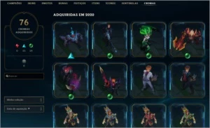 Varias Skins, Runas, Emotes, Icones. Conta FULL - League of Legends LOL