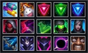 Conta borda Diamante, várias skins. - League of Legends LOL
