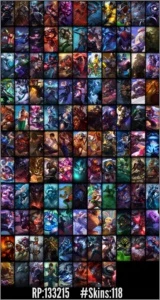 Conta borda Diamante, várias skins. - League of Legends LOL