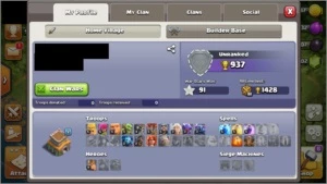 CV8 Coringa com defesas nível 1 - Clash of Clans