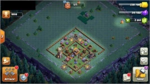 CV8 Coringa com defesas nível 1 - Clash of Clans