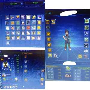 Conta Ladmo Alphamon Aox 75/75, Muitos Selos E Digi Sup - Digimon Masters Online