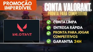 Conta Pronta Para Jogar Competitivo Valorant (Smurf)