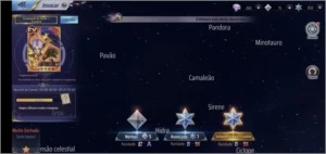 Conta saint Seiya 830 gemas avançadas, server A125, Levo 52 - Saint Seiya Awakening SSA
