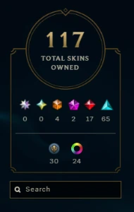 Conta Lol Diamante 117 Skins, 4 Ultimate 17 Lendarias - League of Legends